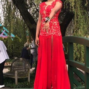 Red MacDuggal Prom Dress